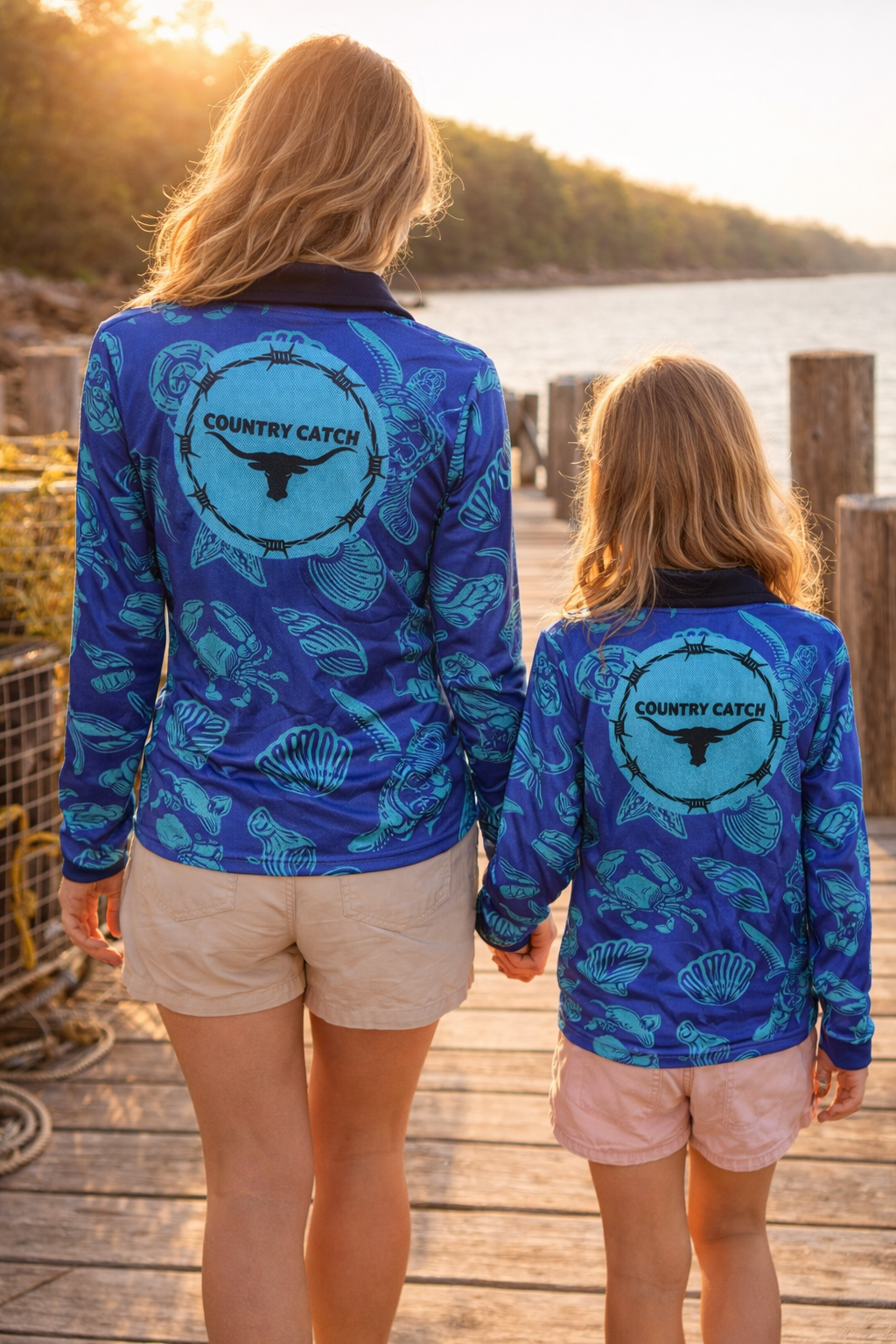 UNISEX FISHING SHIRT SEASHELLS