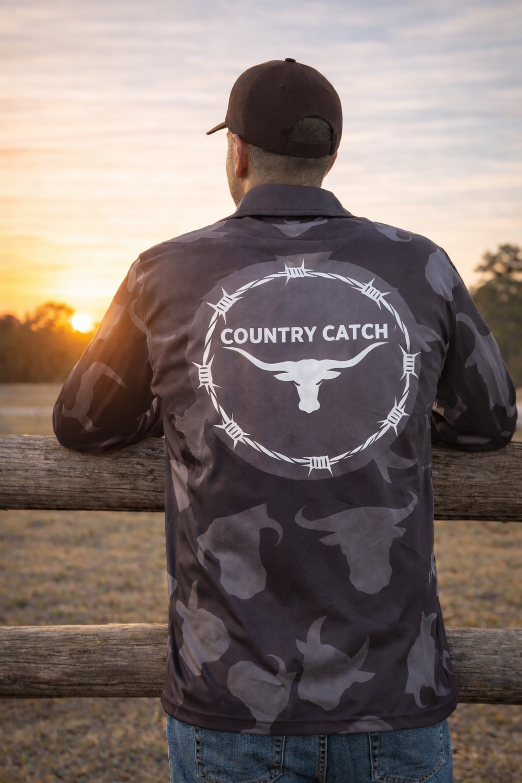 UNISEX FISHING SHIRT            GREY BULLS