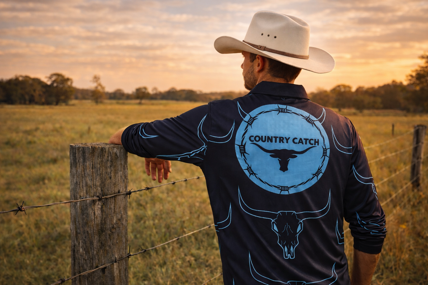 UNISEX FISHING SHIRT             TEAL BULLS