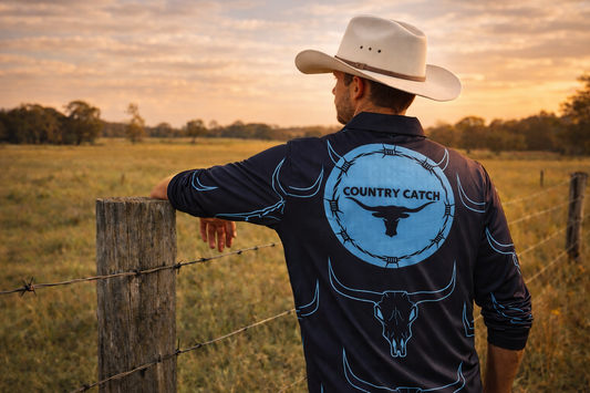 UNISEX FISHING SHIRT             TEAL BULLS