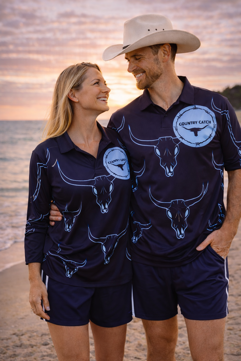 UNISEX FISHING SHIRT             TEAL BULLS