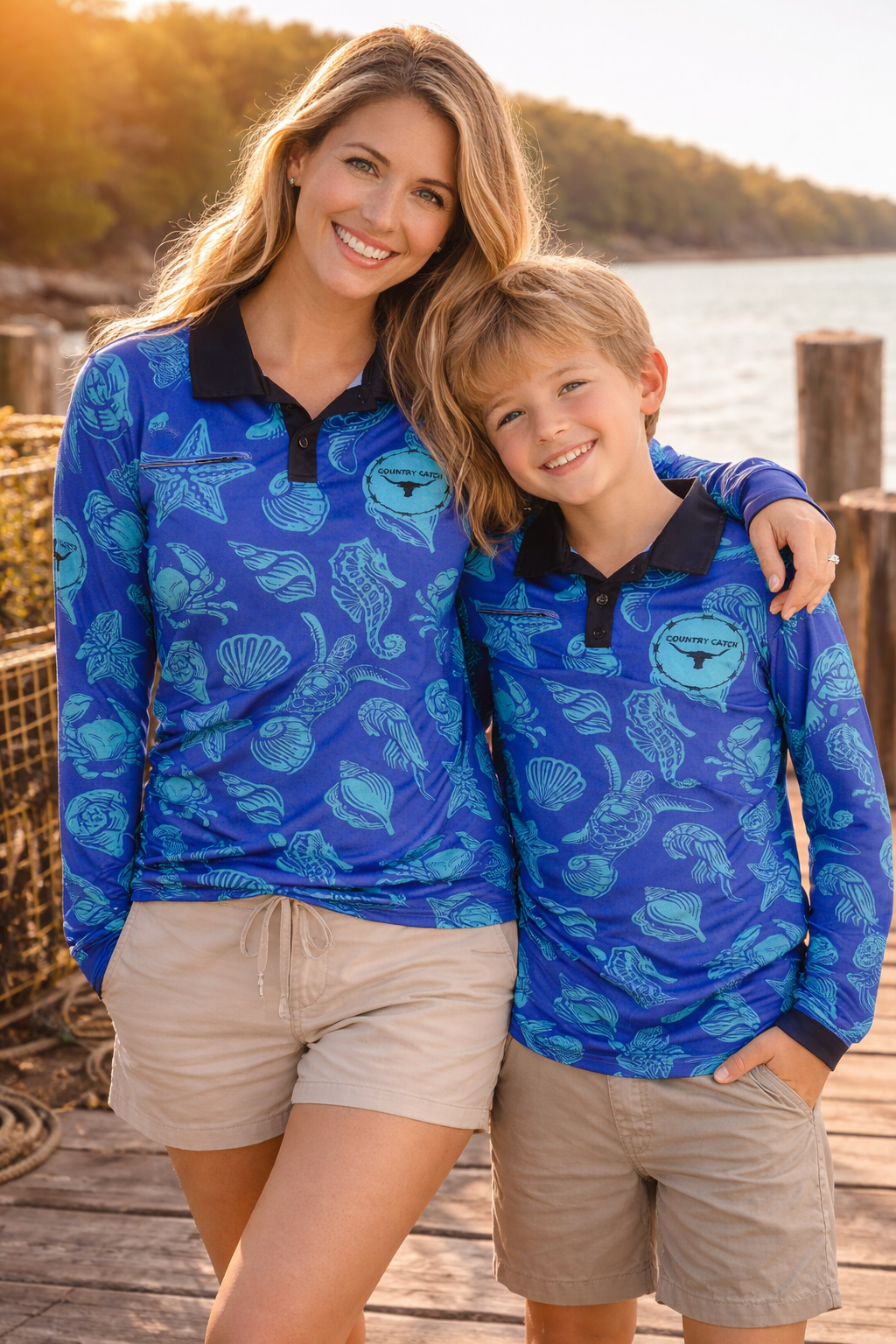 UNISEX FISHING SHIRT               SEASHELLS