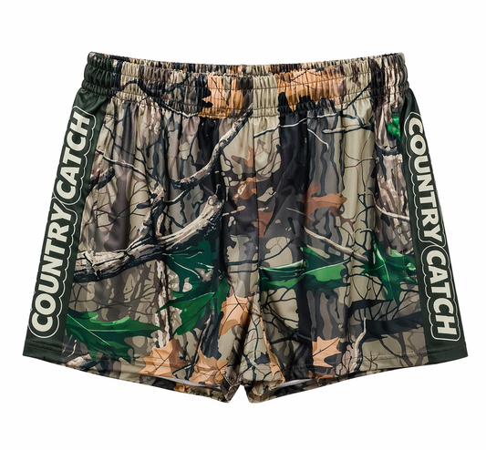 FOOTY SHORTS                         Tree camo