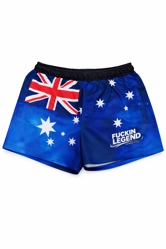 FOOTY SHORTS blue legend