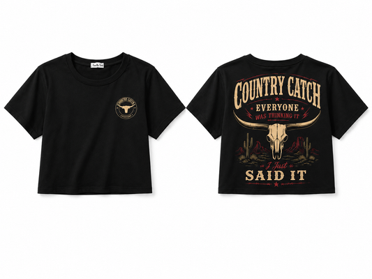 CROPPED TEE                             Everyone was thinking it