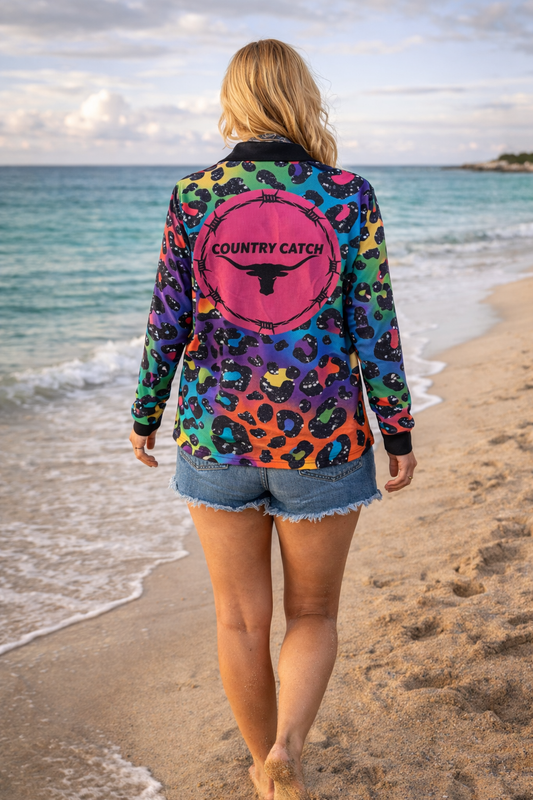 UNISEX FISHING SHIRT               RAINBOW SPLASH