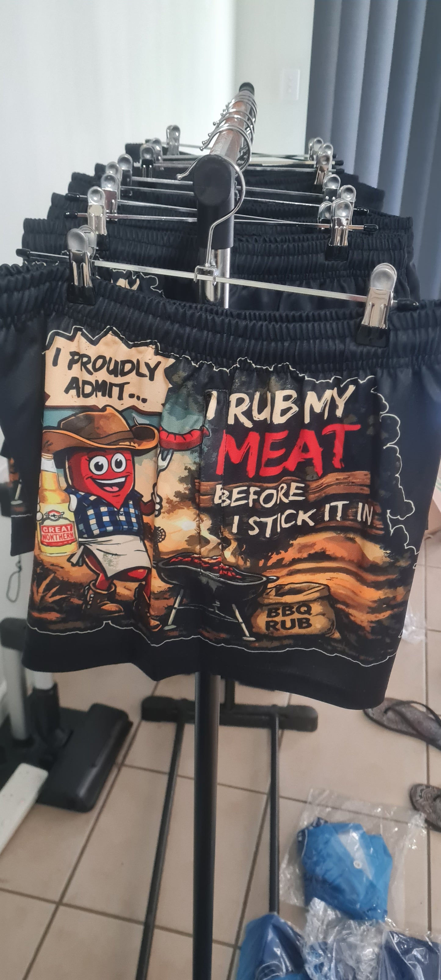 FOOTY SHORTS                         Sausage man