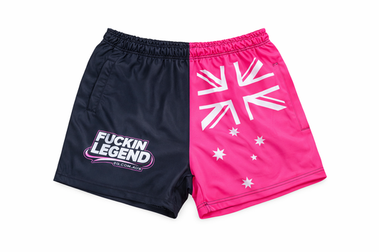 FOOTY SHORTS pink legend