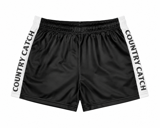 FOOTY SHORTS                           BLACK