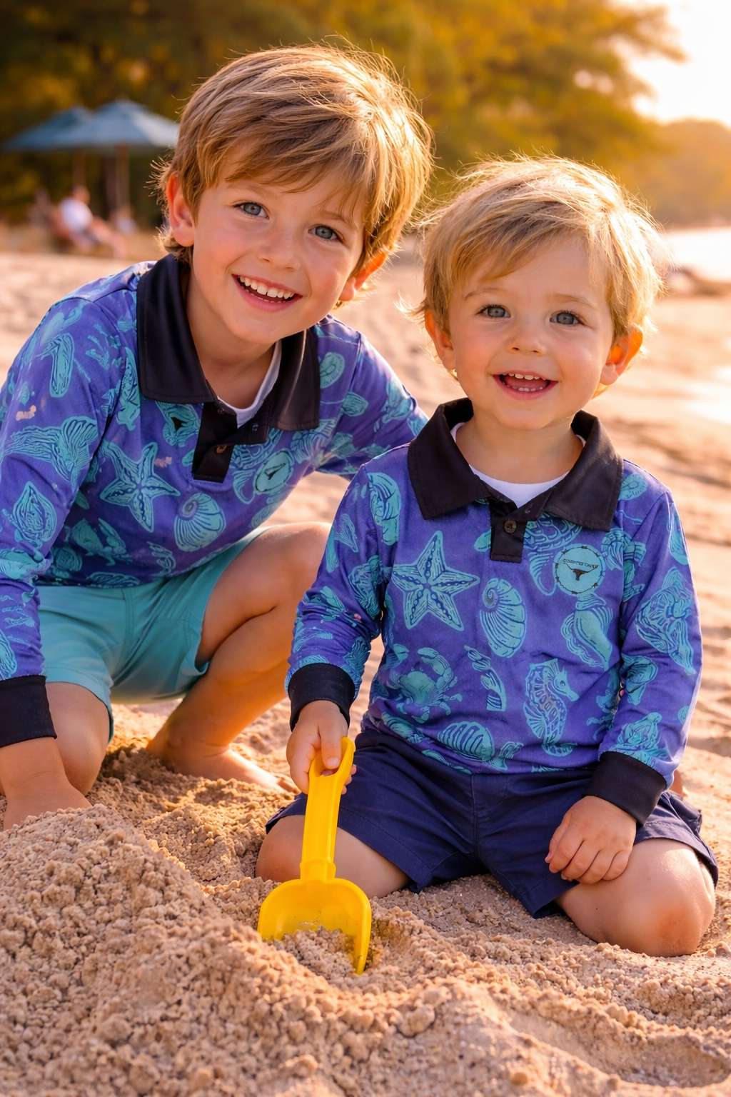 KIDS FISHING SHIRT           SEASHELLS